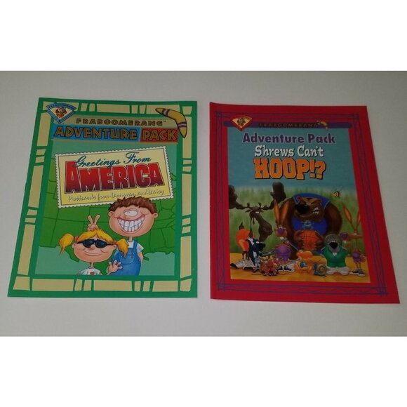 8 NEW Fraboomerang Activity Workbooks Cartoons Bathtub Surfing Dinosaur Summer - Picture 5 of 7